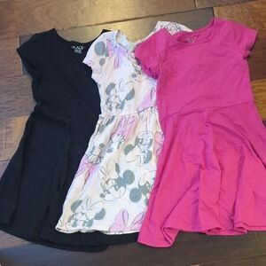 The Children's Place Casual Dress Trio - Black, Pink, and Gray